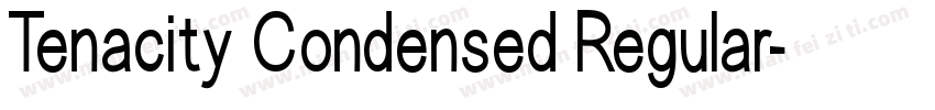 Tenacity Condensed Regular字体转换